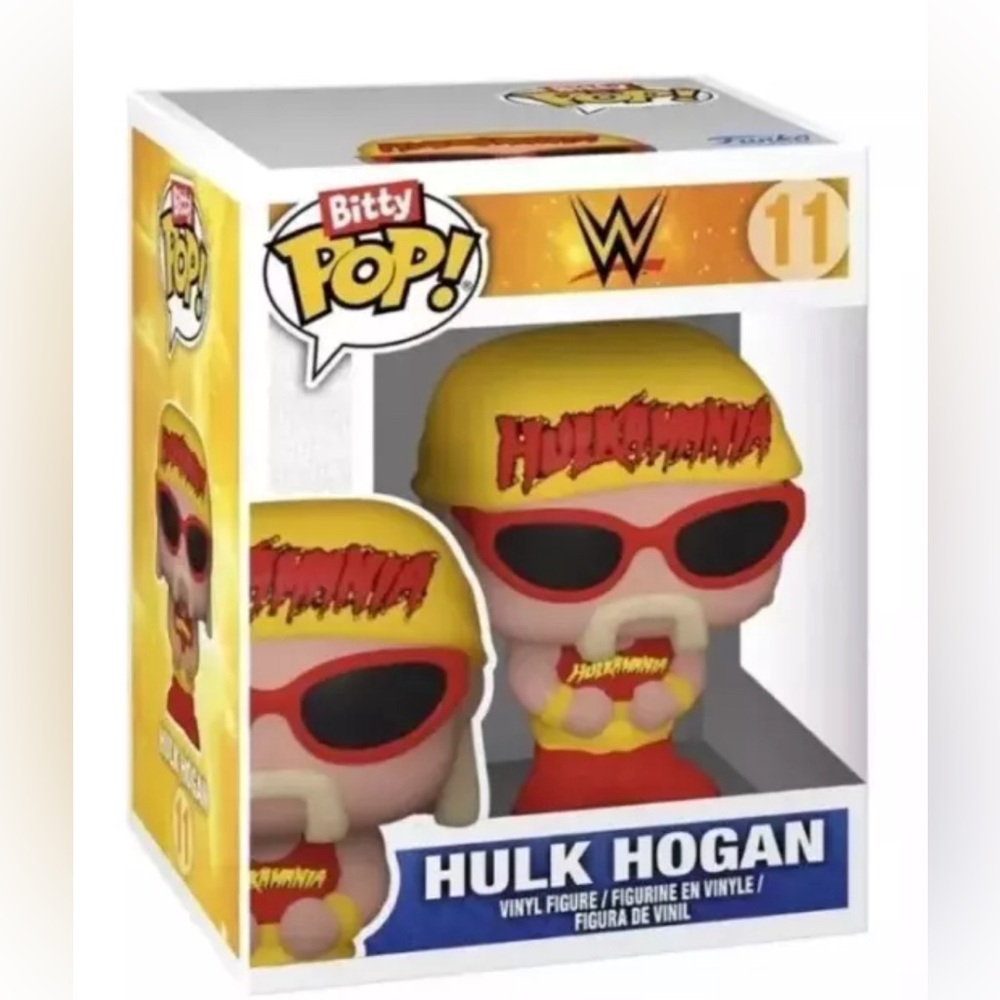 Funko Bitty Pop! WWE HULK HOGAN #11 rare chase item-about 1 inch tall new•loose